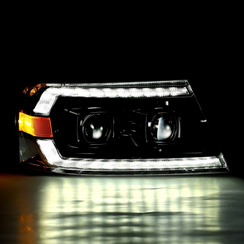 AlphaRex 04-08 Ford F150 Chrome LUXX Series Projector headlights AlphaRex Headlights  AXOPROS