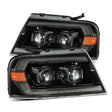 AlphaRex 04-08 Ford F150 PRO-Series Projector Headlights Chrome w/ Sequential Signal and DRL AlphaRex Headlights  AXOPROS