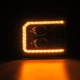 AlphaRex 05-07 Ford F250/350/450/550 Super Duty LUXX LED Proj HL Blk w/Actv Light & Seq Sig + SB DRL AlphaRex Headlights  AXOPROS