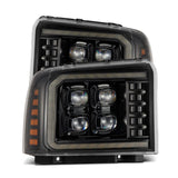 AlphaRex 05-07 Ford Super Duty/Excursion NOVA-Series LED Projector Headlights Alpha-Blk w/Activ Ligh AlphaRex Headlights  AXOPROS