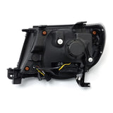 AlphaRex 05-11 Toyota Tacoma NOVA LED Projector Headlights Plank Style Black w/Activation Light/DRL AlphaRex Headlights  AXOPROS