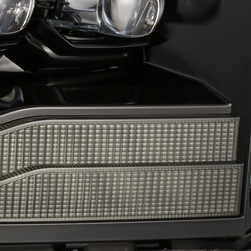 AlphaRex 06-08 Ram 1500HD NOVA LED Proj Headlights Plnk Style Alpha Blk w/Seq Signal/DRL/Amber LED AlphaRex Headlights  AXOPROS