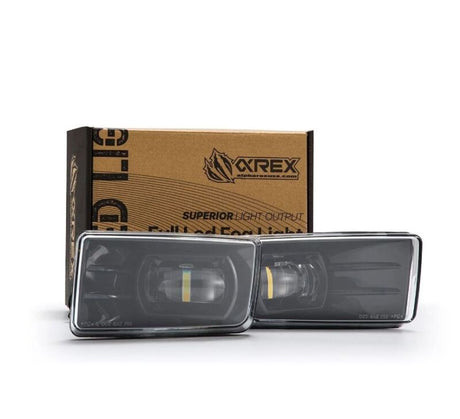 AlphaRex 07-13 Chevrolet Silverado/04-17 Tahoe DoubleTap Dual Color LED Proj Fog Lights - Wt/Ambr AlphaRex Fog Lights  AXOPROS