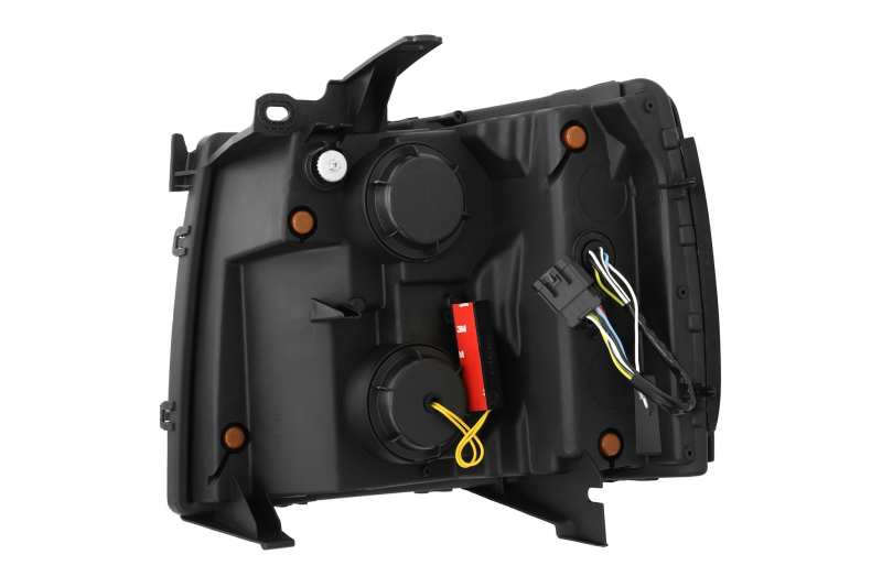 AlphaRex 07-13 Chevy 1500HD(NewBody) NOVA LED Proj Headlight Plank Sty Glos Blk w/Activ Lite/Seq Sig AlphaRex Headlights  AXOPROS