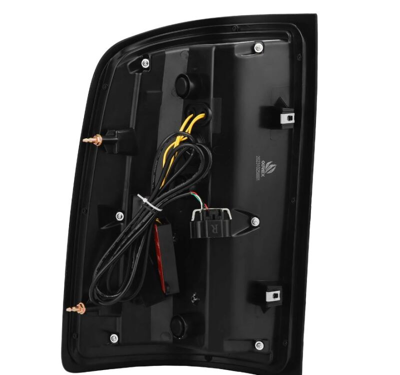 AlphaRex 07-13 GMC Sierra 1500/2500HD/3500HD Luxx Series LED Tail Lights - Alpha Black AlphaRex Tail Lights  AXOPROS