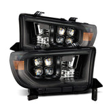 AlphaRex 07-13 Toyota Tundra NOVA LED Proj Headlights Alpha-Black w/Activ Light/Seq Signal/DRL AlphaRex Headlights  AXOPROS