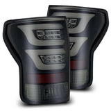 AlphaRex 07-13 Toyota Tundra PRO-Series LED Tail Lights Jet Black AlphaRex Tail Lights  AXOPROS