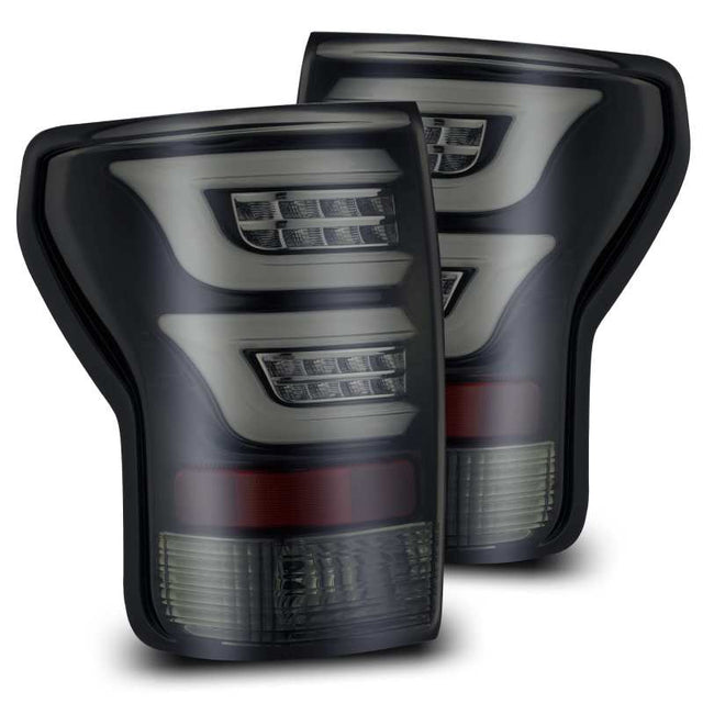 AlphaRex 07-13 Toyota Tundra PRO-Series LED Tail Lights Jet Black AlphaRex Tail Lights  AXOPROS