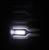 AlphaRex 07-14 Chevrolet Silverado 1500/2500HD/3500HD Luxx-Series LED Tail Lights Blk w/Smoked Lens AlphaRex Tail Lights  AXOPROS