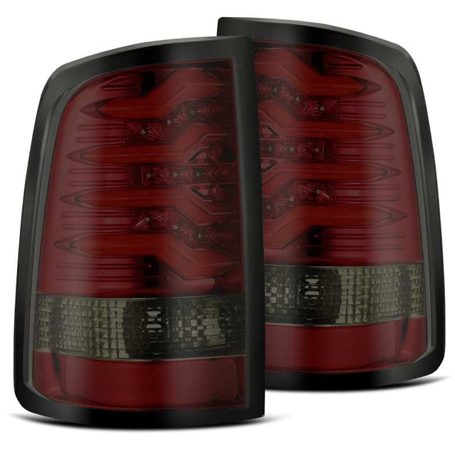 AlphaRex 09-18 Dodge Ram 1500 PRO-Series LED Tail Lights Red Smoke AlphaRex Tail Lights  AXOPROS