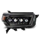 AlphaRex 10-13 Toyota 4Runner NOVA LED Proj Headlights Plank Style Alpha Black w/Seq Signal/DRL AlphaRex Headlights  AXOPROS