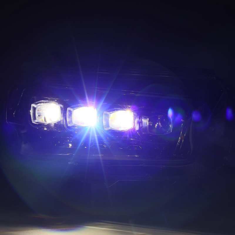 AlphaRex 10-13 Toyota 4Runner NOVA LED Proj Headlights Plank Style Alpha Black w/Seq Signal/DRL AlphaRex Headlights  AXOPROS