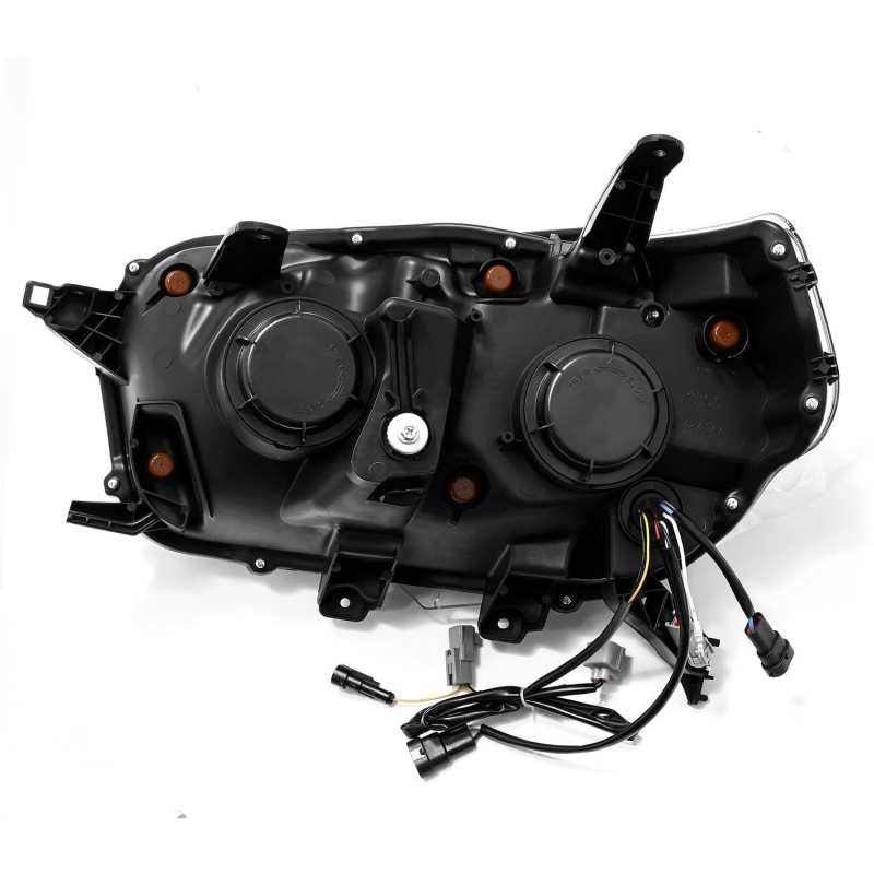 AlphaRex 10-13 Toyota 4Runner NOVA LED Proj Headlights Plank Style Alpha Black w/Seq Signal/DRL AlphaRex Headlights  AXOPROS