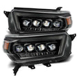 AlphaRex 10-13 Toyota 4Runner NOVA LED Proj Headlights Plank Style Alpha Black w/Seq Signal/DRL AlphaRex Headlights  AXOPROS