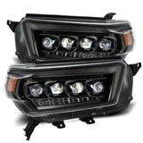 AlphaRex 10-13 Toyota 4Runner NOVA LED Proj Headlights Plank Style Alpha Black w/Seq Signal/DRL AlphaRex Headlights  AXOPROS