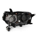 AlphaRex 10-13 Toyota 4Runner NOVA LED Projector Headlights Plank Style Black w/Seq Signal/DRL AlphaRex Headlights  AXOPROS