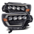 AlphaRex 12-15 Toyota Tacoma NOVA LED Proj Headlights Plank Style Black w/Activ Light/Seq Signal/DRL AlphaRex Headlights  AXOPROS