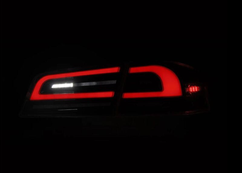 AlphaRex 12-21 Tesla Model S LUXX-Series LED Tail Lights - Black/Red AlphaRex Tail Lights  AXOPROS