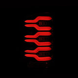 AlphaRex 14-18 GMC Sierra 1500/2500HD/3500HD LUXX-Series LED Tail Lights Alpha-Blk Actv Lgt Seq. Sig AlphaRex Tail Lights  AXOPROS