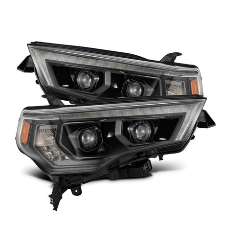 AlphaRex 14-20 Toyota 4Runner LUXX LED Proj Headlights Black w/Activ Light/Seq Signal/DRL AlphaRex Headlights  AXOPROS