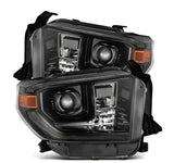 AlphaRex 14-21 Toyota Tundra PRO-Series Projector Headlights Black w/Seq. Sig. + DRL AlphaRex Headlights  AXOPROS