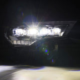 AlphaRex 14-22 Toyota 4Runner (2021 Req. Conv) NOVA LED Proj HL Blk w/Actv Light & Seq. Sig + SB DRL AlphaRex Headlights  AXOPROS