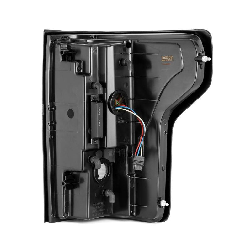 AlphaRex 15-17 Ford F-150 (Excl Models w/Blind Spot Sensor) PRO-Series LED Tail Lights Jet Black AlphaRex Tail Lights  AXOPROS