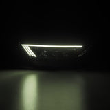 AlphaRex 15-17 Ford Mustang NOVA LED Proj HL Alpha-Black w/Activ Light/Seq. Signal + Switchback DRL AlphaRex Headlights  AXOPROS