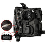 AlphaRex 15-19 Chevy Silverado 2500/3500 LUXX-Series Proj. Headlights Blk w/Actv SeqSig & SBDRL AlphaRex Headlights  AXOPROS