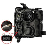 AlphaRex 15-19 Chevy Silverado 2500HD PRO-Series Headlight Plank Chrome w/Activ Light/Seq Signal/DRL AlphaRex Headlights  AXOPROS