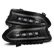 AlphaRex 15-23 Dodge Charger NOVA LED Proj Headlights Alpha-Blk w/Actv Light & Seq.Sig / SB DRL AlphaRex Headlights  AXOPROS
