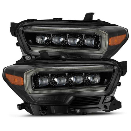 AlphaRex 16-20 Toyota Tacoma NOVA LED Projector Headlight Plank Style Alpha Black w/Activation Light AlphaRex Headlights  AXOPROS