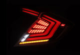 AlphaRex 16-21 Honda Civic Hatchback / Type-R FK8 Nova-Series LED Tail Lights (Pair) - Black AlphaRex Tail Lights  AXOPROS