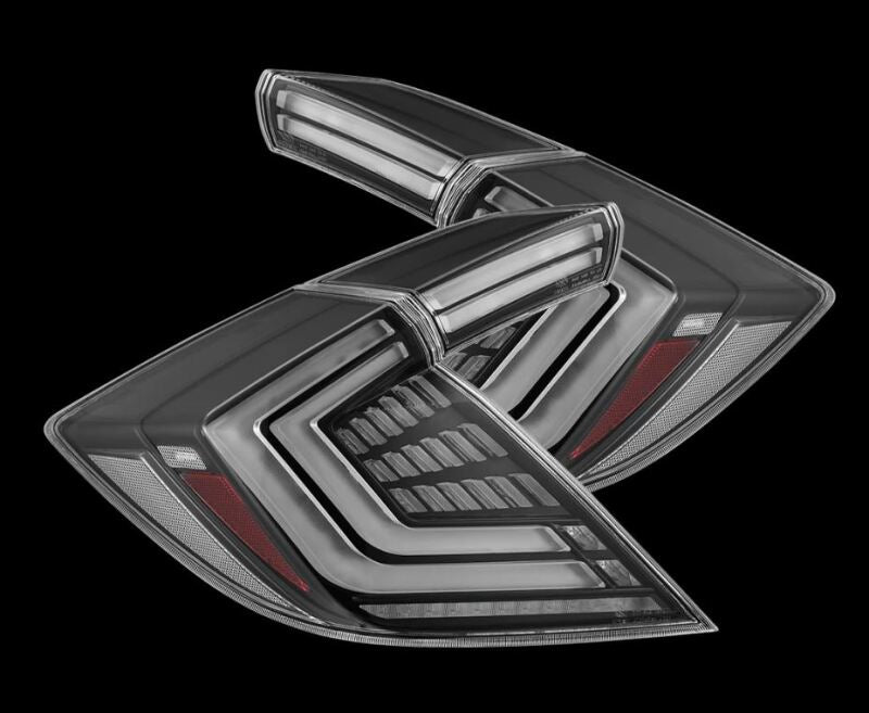 AlphaRex 16-21 Honda Civic Hatchback / Type-R FK8 Nova-Series LED Tail Lights (Pair) - Black AlphaRex Tail Lights  AXOPROS