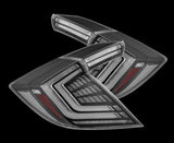 AlphaRex 16-21 Honda Civic Hatchback / Type-R FK8 Nova-Series LED Tail Lights (Pair) - Black AlphaRex Tail Lights  AXOPROS