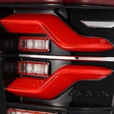 AlphaRex 16-21 Toyota Tacoma LUXX LED Taillights Blk/Red w/Activ Light/Seq Signal AlphaRex Tail Lights  AXOPROS