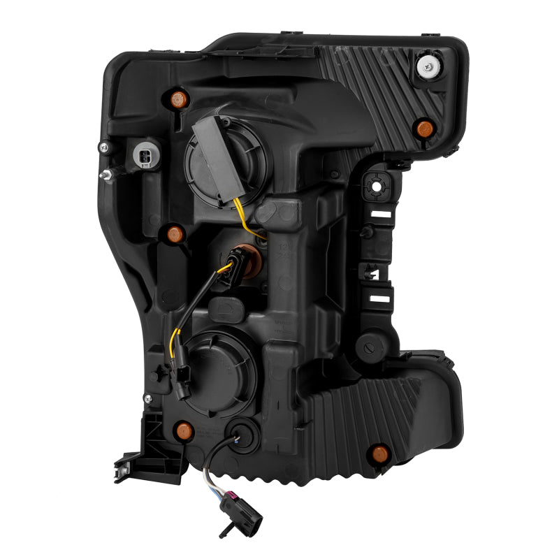 AlphaRex 17-19 Ford F-250/350/450 SD NOVA-Series LED Proj Headlights Bk w/Actv Light SeqSig & SBDRL AlphaRex Headlights  AXOPROS