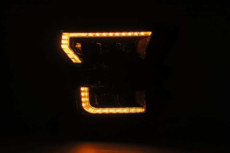 AlphaRex 17-20 Ford Raptor NOVA LED Proj Headlights Plank Style Alpha Black w/Activ Light/Seq Signal AlphaRex Headlights  AXOPROS