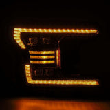 AlphaRex 18-20 Ford F-150 NOVA LED Proj Headlight Plank Style Alpha Blk w/Activ Light/Seq Signal/DRL AlphaRex Headlights  AXOPROS