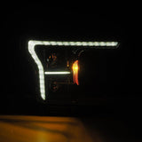 AlphaRex 18-20 Ford F-150 (Req. Conv F150 w/LED) LUXX LED Proj HL Alpha-Blk w/Actv Lt Seq Sig SB DRL AlphaRex Headlights  AXOPROS