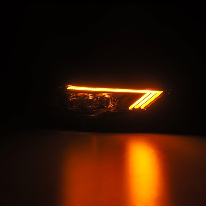 AlphaRex 18-22 Ford Mustang NOVA-Series LED Projector Headlights Black AlphaRex Headlights  AXOPROS