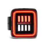 AlphaRex 18-23 Jeep Wrangler JL NOVA Prismatic LED Taillights Alpha-Black AlphaRex Tail Lights  AXOPROS