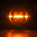 AlphaRex 18-23 Jeep Wrangler JL/Gladiator JT LED Proj Headlights Alpha-Blk w/ Activ Light/Seq Signal AlphaRex Headlights  AXOPROS