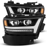 AlphaRex 19-20 Ram 1500HD PRO-Series Proj Headlight Plnk Style Blk w/Activ Light/Seq Signal/Plnk DRL AlphaRex Headlights  AXOPROS
