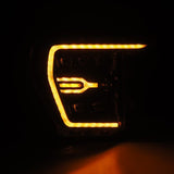 AlphaRex 21-22 Ford F-150 NOVA LED Proj Headlights Plank Style Alpha Blk w/Activ Light/Seq Signal AlphaRex Headlights  AXOPROS