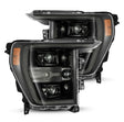 AlphaRex 21-22 Ford F150 Luxx-Series Projector Headlights Alpha-Black w/Activ Light/Seq Signal AlphaRex Headlights  AXOPROS
