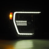 AlphaRex 21-22 Ford F150 PRO-Series Projector headlights Alpha-Black w/Activ Light/Seq Signal AlphaRex Headlights  AXOPROS