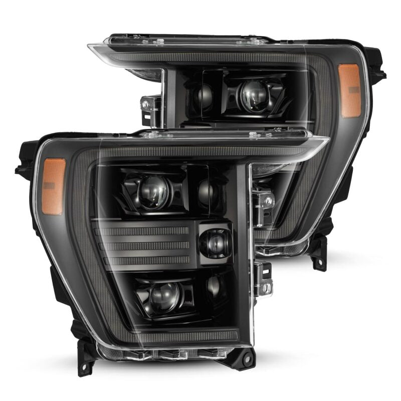 AlphaRex 21-22 Ford F150 PRO-Series Projector headlights Alpha-Black w/Activ Light/Seq Signal AlphaRex Headlights  AXOPROS