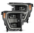 AlphaRex 21-22 Ford F150 PRO-Series Projector headlights Black w/Activ Light/Seq Signal AlphaRex Headlights  AXOPROS