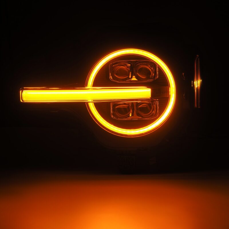 AlphaRex 21-23 Ford Bronco NOVA LED Proj Headlights Alpha-Black w/Activ Light/Seq Signal/DRL AlphaRex Headlights  AXOPROS